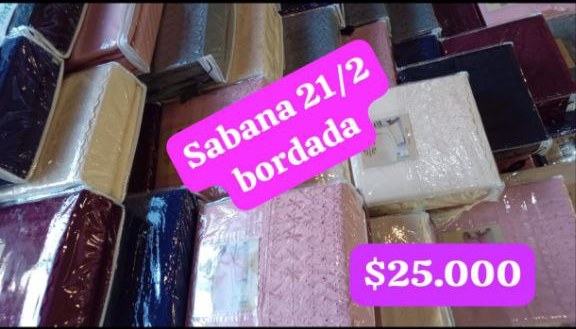 Sábana 2½ Bordada