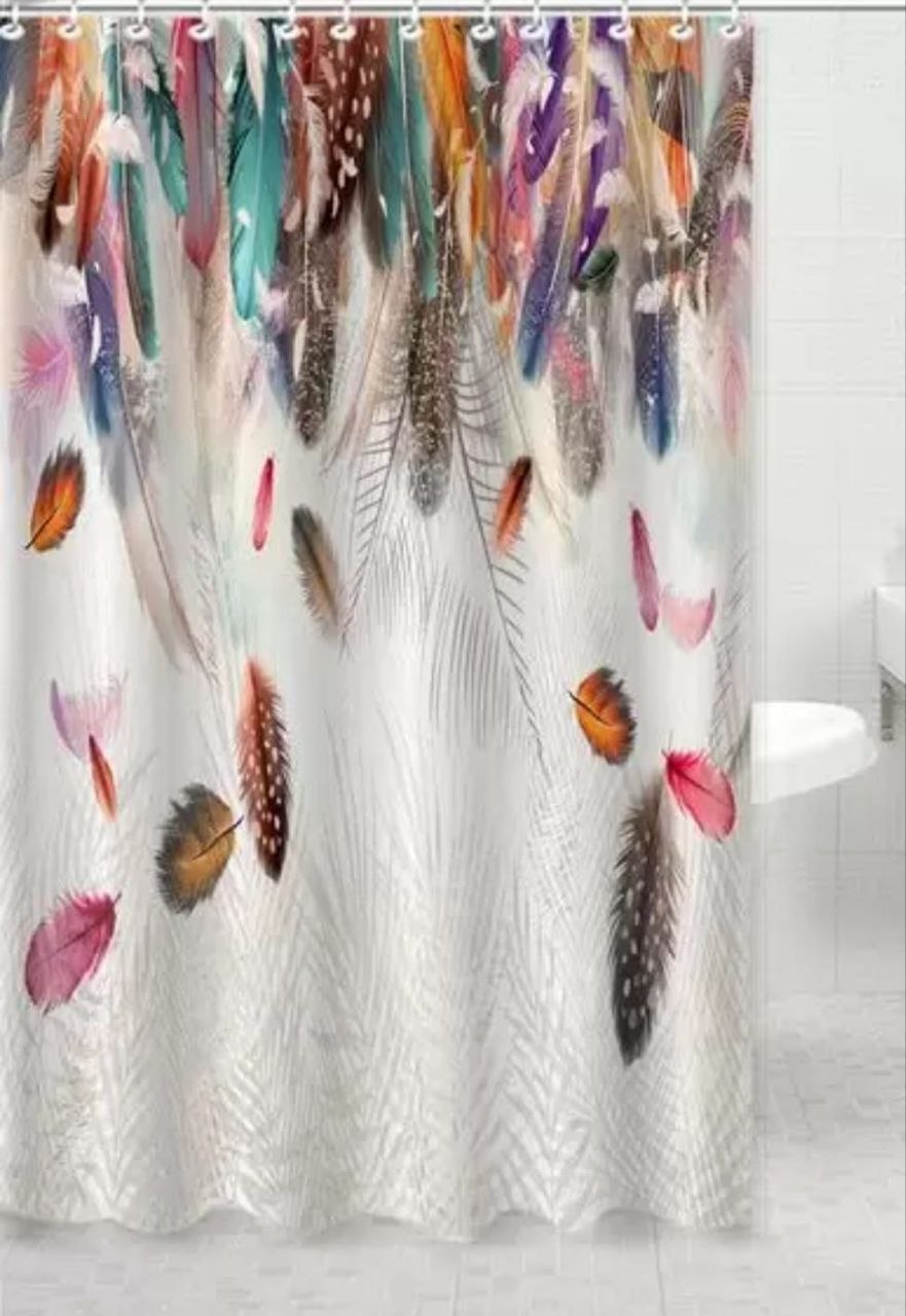 Cortina Baño Plumas