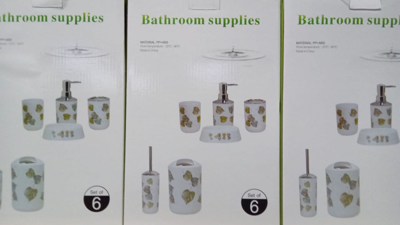 Set Accesorios de Baño 6 Piezas