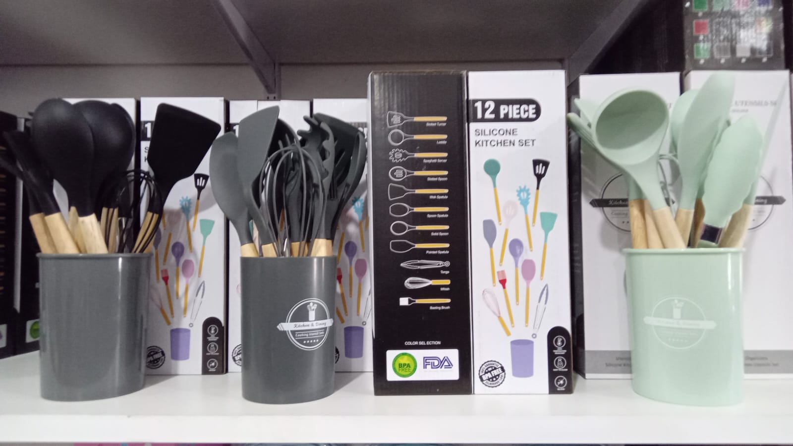 Set Utensilios Silicona 12 Piezas